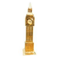 Gold Plated Crystal Big Ben Clock Tower Big